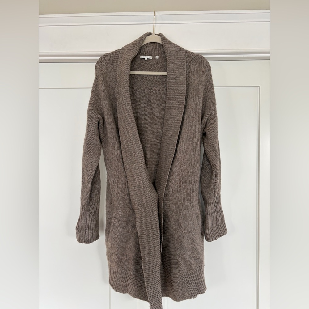 Cozy Brown Cashmere Women's Long Sweater